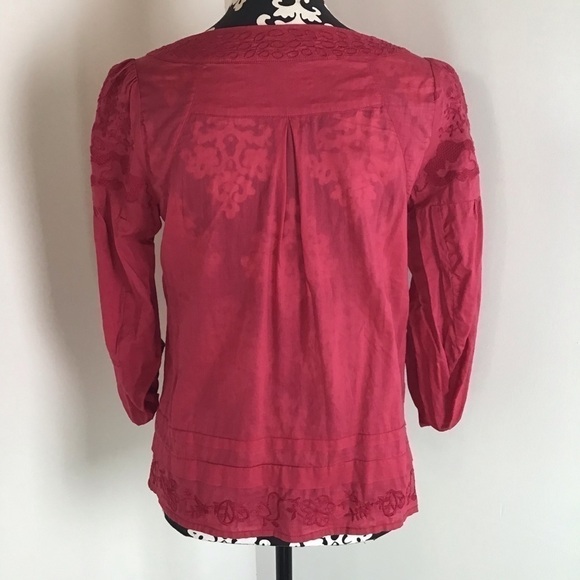 Marc Jacobs Embroidered Pull On Cotton Top - Picture 5 of 8